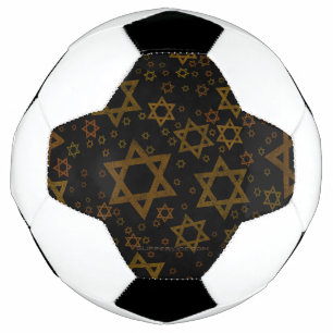 SlipperyJoe's Chanukka-Thema Stern David künstleri Fußball