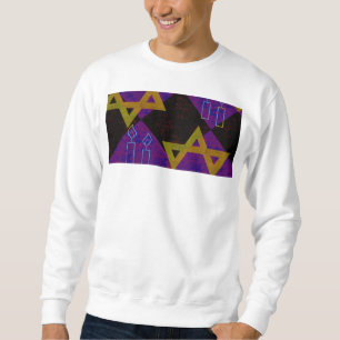 SlipperyJoe's Chanukka-themed Bild goldgelb  Sweatshirt