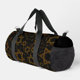 SlipperyJoe's Chanukka-themed Star David künstleri Duffle Bag