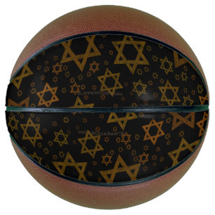 SlipperyJoe's Chanukka-themed Stern David künstler Basketball