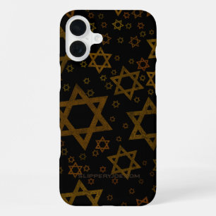 SlipperyJoe's Chanukka-themed Stern David künstler iPhone 16 Plus Hülle