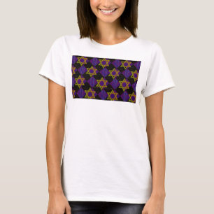 SlipperyJoe's Chanukka-Themenbild golden gelb  T-Shirt