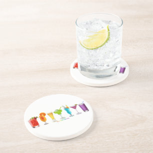 SlipperyJoe's Cheers Alkohol Cocktail Pride neon c Getränkeuntersetzer