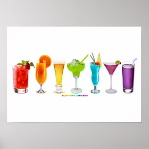 SlipperyJoe's Cheers trinken Alkohol Cocktail Stol Poster