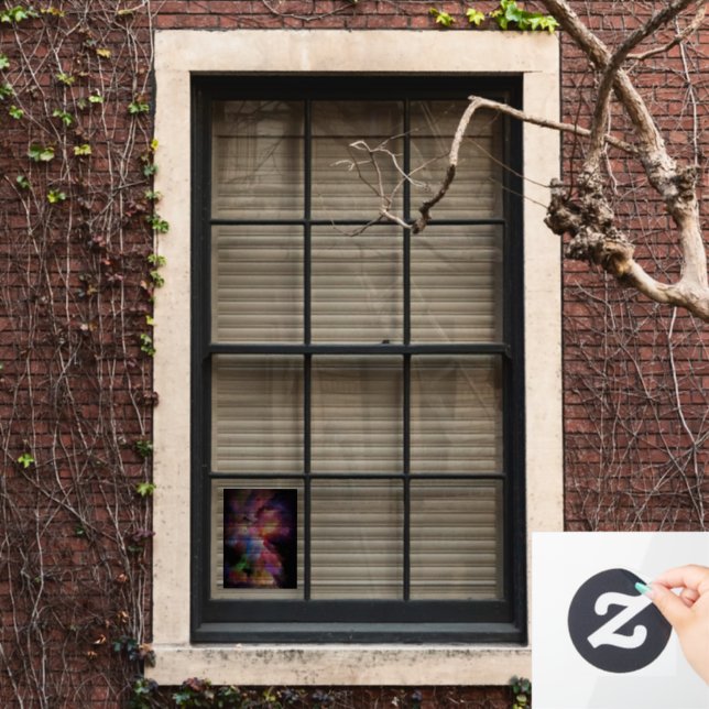 SlipperyJoe's Cloud-Artwork abstrakte, lebendige S Fensteraufkleber (Fenster Zuhause)