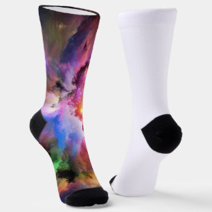 SlipperyJoe's Cloud-Artwork abstrakte, lebendige S Socken