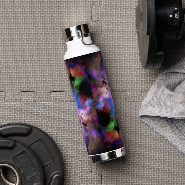 SlipperyJoe's Cloud-Artwork abstrakte, lebendige S Trinkflasche (Fitnessstudio)