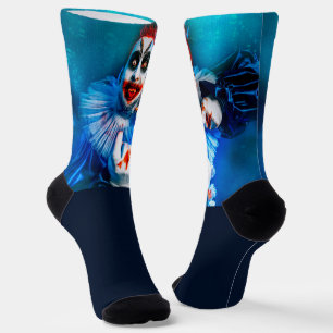 SlipperyJoe's Clown-Outfit Happy Halloween Blut k Socken