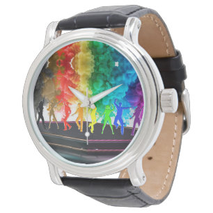 SlipperyJoe's Dancing Pride Shadows Gay-Geschenke  Armbanduhr