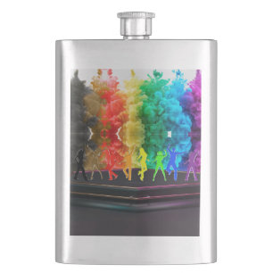 SlipperyJoe's Dancing Pride Shadows Gay-Geschenke Flachmann