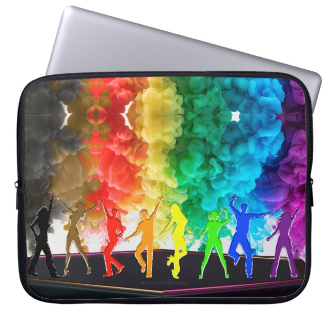 SlipperyJoe's Dancing Pride Shadows Gay-Geschenke  Laptopschutzhülle (Vorderseite)