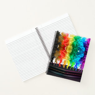 SlipperyJoe's Dancing Pride Shadows Gay-Geschenke  Notizbuch