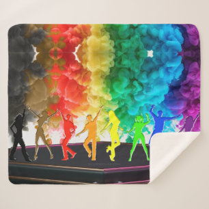SlipperyJoe's Dancing Pride Shadows Gay-Geschenke Sherpadecke
