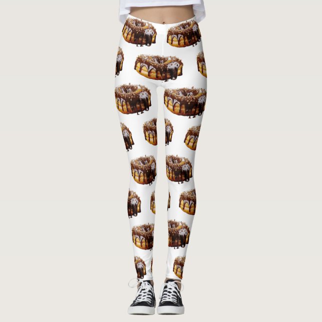 SlipperyJoe's decadent donut covered thick glossy  Leggings (Vorderseite)