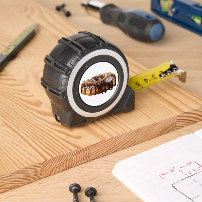 SlipperyJoe's decadent donut covered thick glossy  Maßband (Holzbau)