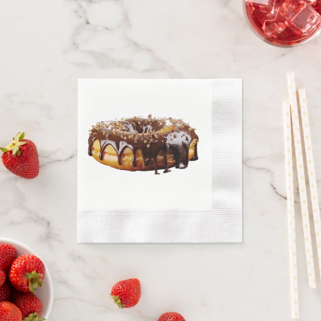 SlipperyJoe's decadent donut covered thick glossy  Serviette (Beispiel)