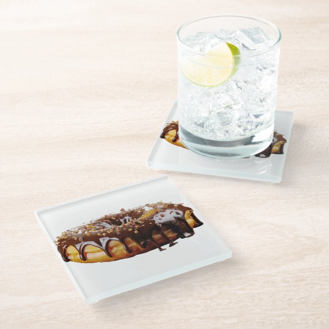 SlipperyJoe's dekadent nicht überdeckt dick glänze Glasuntersetzer (Schrägansicht)