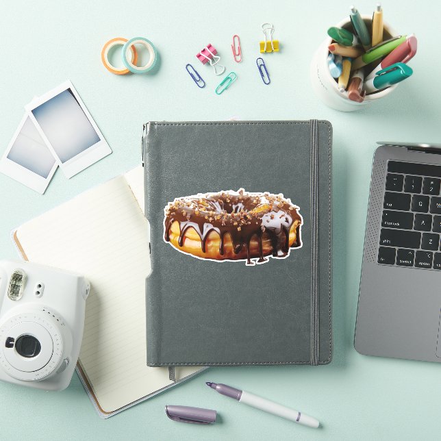 SlipperyJoe's dekadenter Donut, bedeckt mit dicker Aufkleber (iPad Hülle)