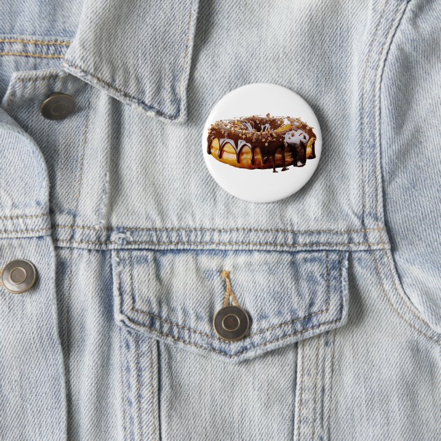 SlipperyJoe's dekadenter Donut, bedeckt mit dicker Button (Beispiel)
