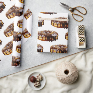 SlipperyJoe's dekadenter Donut, bedeckt mit dicker Geschenkpapier