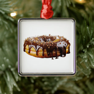 SlipperyJoe's dekadenter Donut, bedeckt mit dicker Ornament Aus Metall
