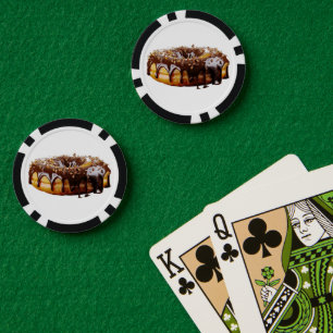 SlipperyJoe's dekadenter Donut, bedeckt mit dicker Pokerchips
