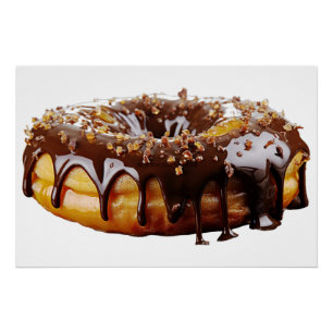SlipperyJoe's dekadenter Donut, bedeckt mit dicker Poster