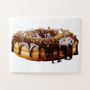 SlipperyJoe's dekadenter Donut, bedeckt mit dicker Puzzle