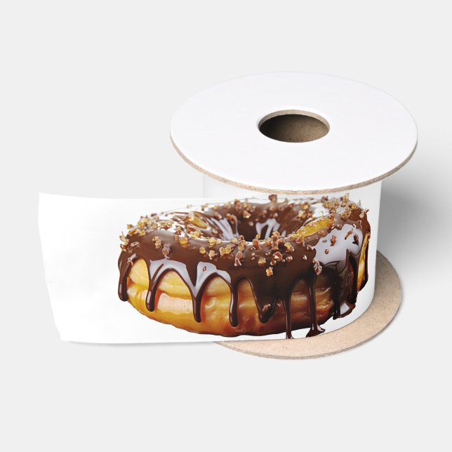 SlipperyJoe's dekadenter Donut, bedeckt mit dicker Satinband (Spule)