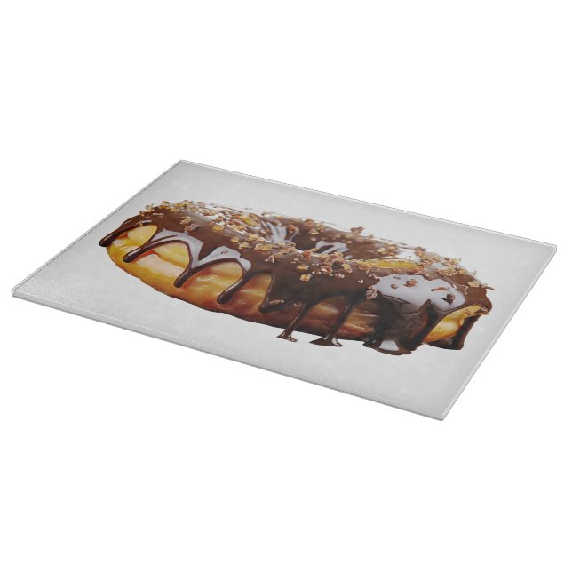 SlipperyJoe's dekadenter Donut, bedeckt mit dicker Schneidebrett (Ecke)