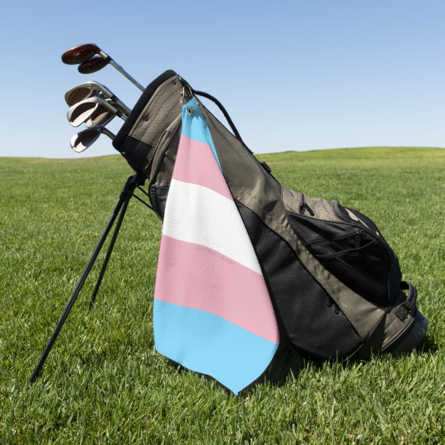 SlipperyJoe's Diversity-Markierung für Transgender Golfhandtuch (Gras)