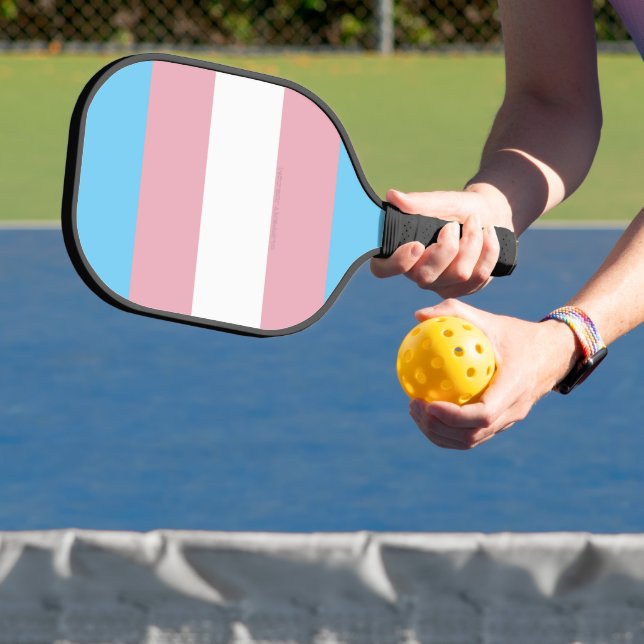 SlipperyJoe's Diversity-Markierung für Transgender Pickleball Schläger (InSitu)