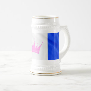 SlipperyJoe's Drag-Culture-Stolzflagge lila Geist Bierglas