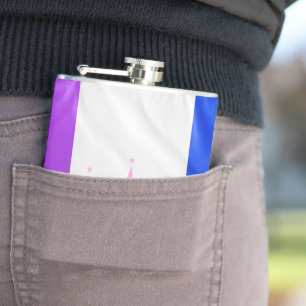 SlipperyJoe's Drag-Culture-Stolzflagge lila Geist Flachmann