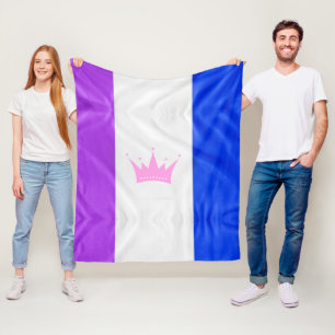 SlipperyJoe's Drag-Culture-Stolzflagge lila Geist Fleecedecke
