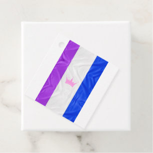 SlipperyJoe's Drag-Culture-Stolzflagge lila Geist Geschenkanhänger