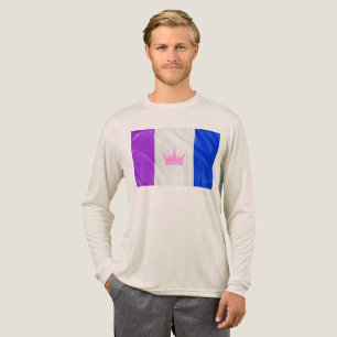 SlipperyJoe's Drag-Culture-Stolzflagge lila Geist Tri-Blend Shirt