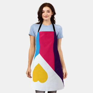 SlipperyJoes dreifarbige Polyamorie-Stolzflagge dr Schürze