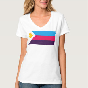 SlipperyJoes dreifarbige Polyamorie-Stolzflagge dr T-Shirt