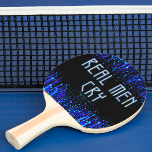 SlipperyJoe's echte Männer weinen Tränen Emotionen Tischtennis Schläger