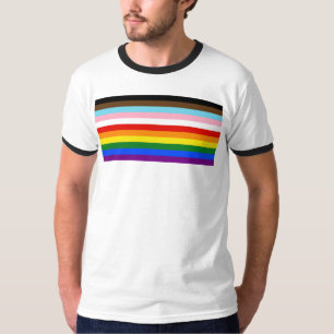 SlipperyJoe's Elf-Streifen-Stolzflagge verbindet P T-Shirt