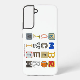 SlipperyJoe's embraces Diversity Cut-out Buchstabe Samsung Galaxy Hülle