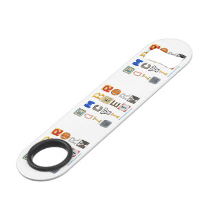 SlipperyJoe's embraces Diversity Cut-out Buchstabe Speed Flaschenöffner