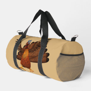 SlipperyJoe's Erntedank animierte Truthahn-Figur Duffle Bag