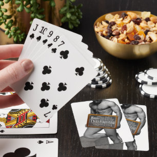 SlipperyJoe's Erntedank Mann mit sechs Päckchen ab Spielkarten