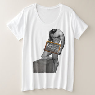 SlipperyJoe's Erntedank Tradition muskulöse männli Große Größe T-Shirt