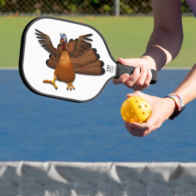 SlipperyJoe's Erntedank Truthahnflügel bunt f Pickleball Schläger (InSitu)