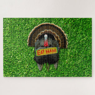 SlipperyJoe's Erntedank Truthahngras essen Schinke Puzzle