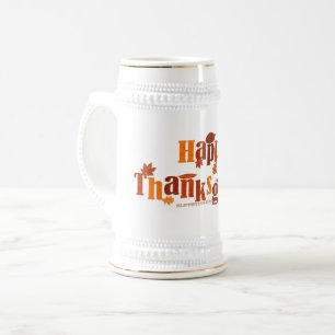 SlipperyJoe's Erntedank verlasse braunen Orangenku Bierglas