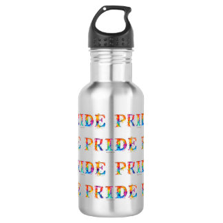 SlipperyJoe's farbenfrohe kreative Pride-themed Te Edelstahlflasche